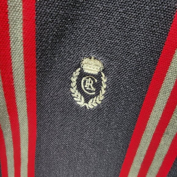 Chaps Ralph Lauren Vintage 90’s Vertical Striped Polo Shirt Size L Logo - Picture 3 of 14